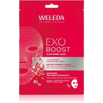 Weleda Exo Boost mască textilă iluminatoare pentru fermitatea pielii - imagine 2